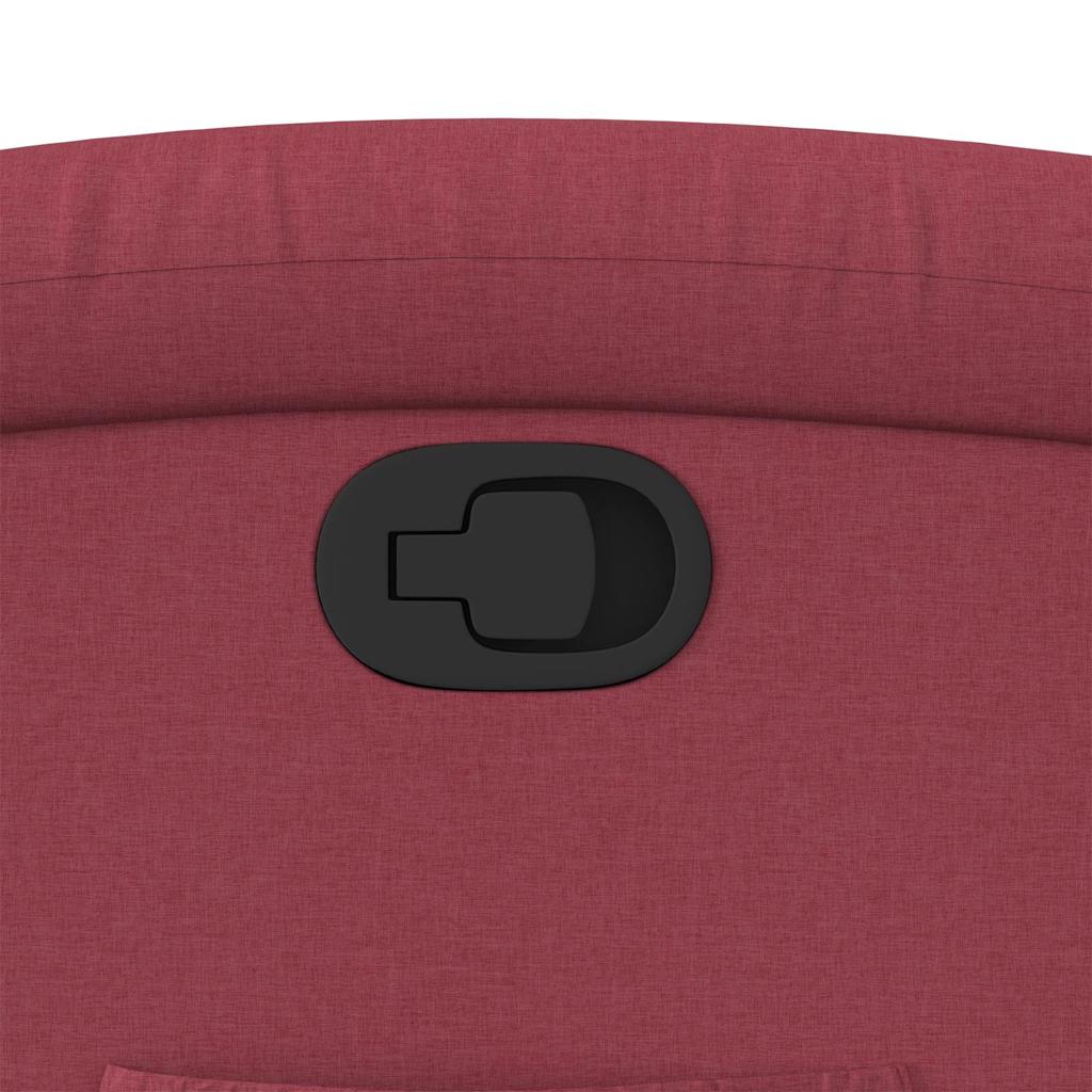 Πολυθρόνα Ανακλινόμενη με Ανύψωση Μπορντό Υφασμάτινη