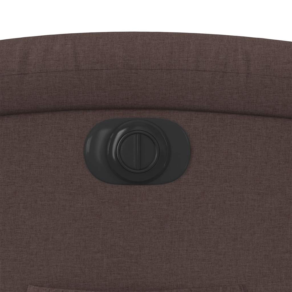 Πολυθρόνα Ηλεκτρική Ανακλινόμενη Ανύψωση Σκ. Καφέ Υφασμάτινη