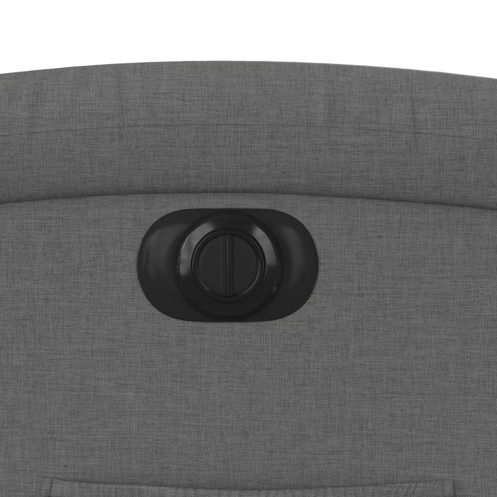 Πολυθρόνα Ανακλινόμενη Ηλεκτρική Σκούρο Γκρι Υφασμάτινη - Pakobazaar