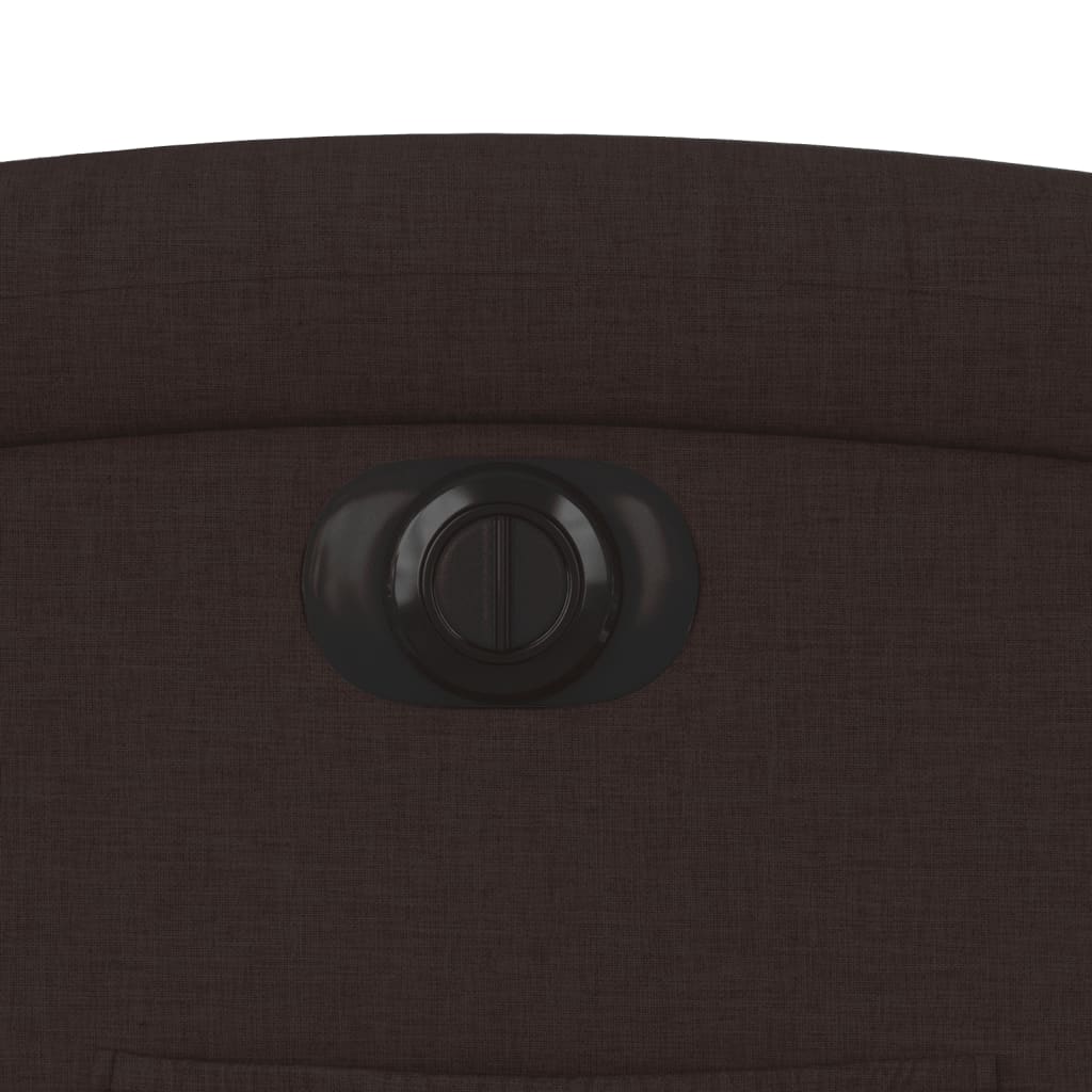 Πολυθρόνα Ανακλινόμενη Ηλεκτρική Σκούρο Καφέ Υφασμάτινη