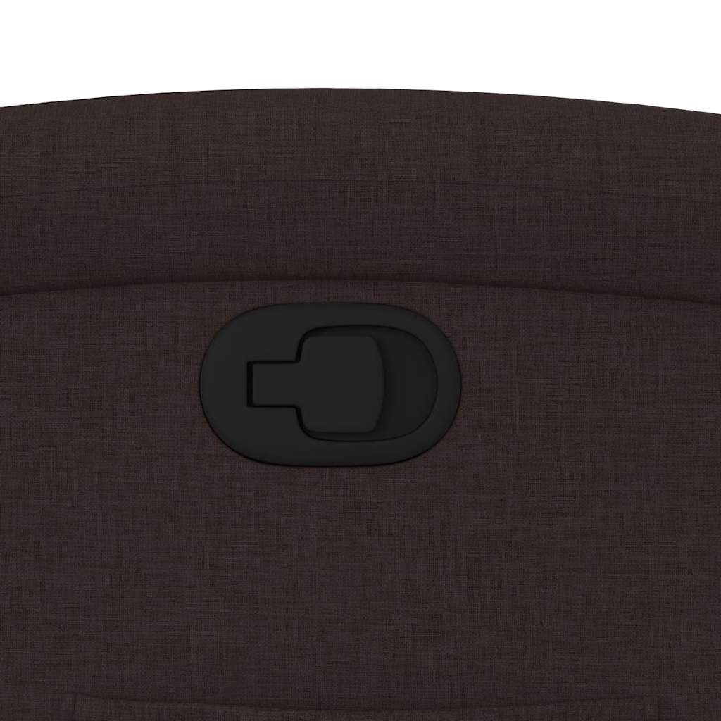 Πολυθρόνα Ανακλινόμενη με Ανύψωση Σκούρο Καφέ Υφασμάτινη