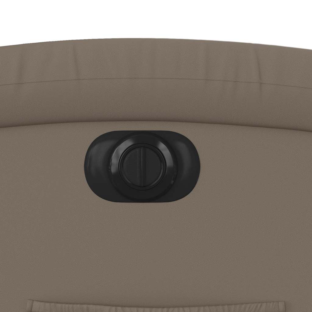 Πολυθρόνα Ανακλινόμενη Ηλεκτρική Καπουτσίνο από Συνθετικό Δέρμα