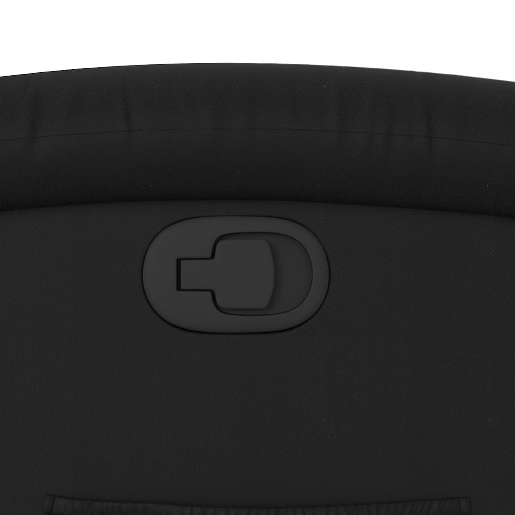 Πολυθρόνα Μασάζ Ανακλινόμενη με Ανύψωση Μαύρη Συνθ. Δέρμα - Pakobazaar