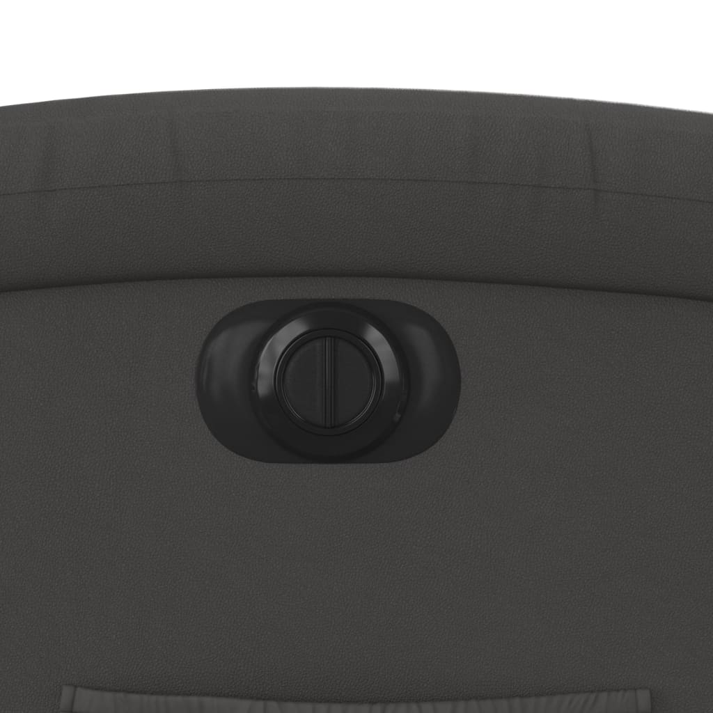 Πολυθρόνα Ηλεκτρική Ανακλινόμενη Γκρι από Γνήσιο Δέρμα