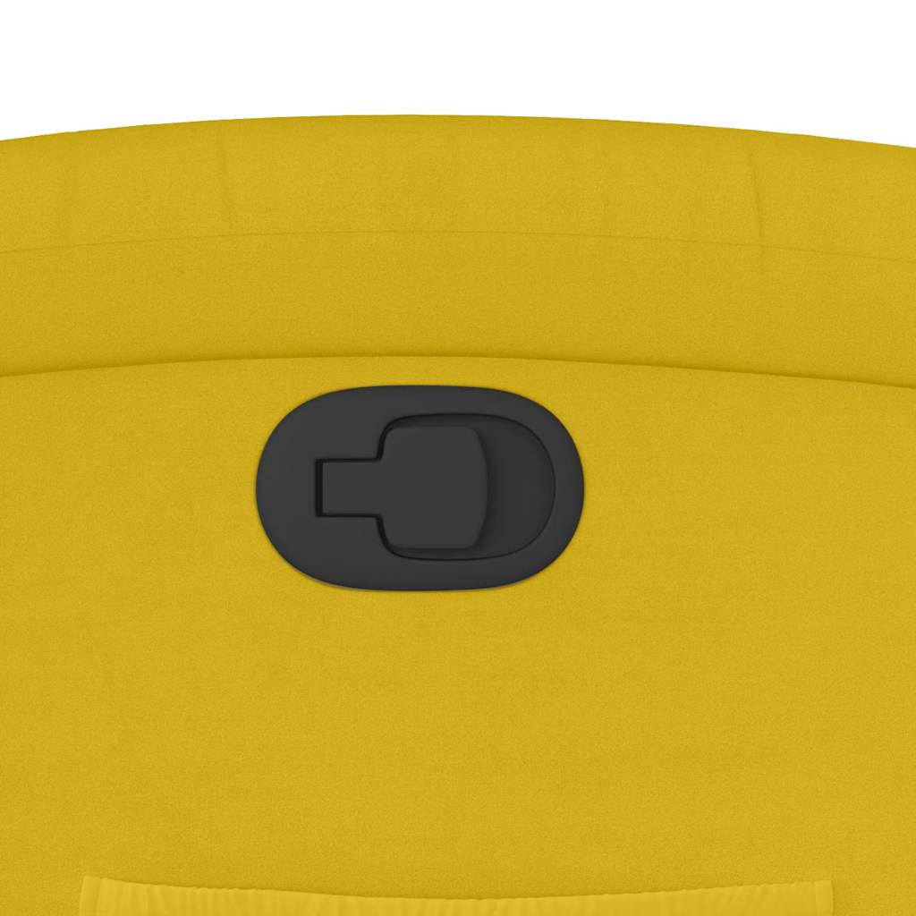 Πολυθρόνα Ανακλινόμενη με Ανύψωση Κίτρινο Βελούδινη