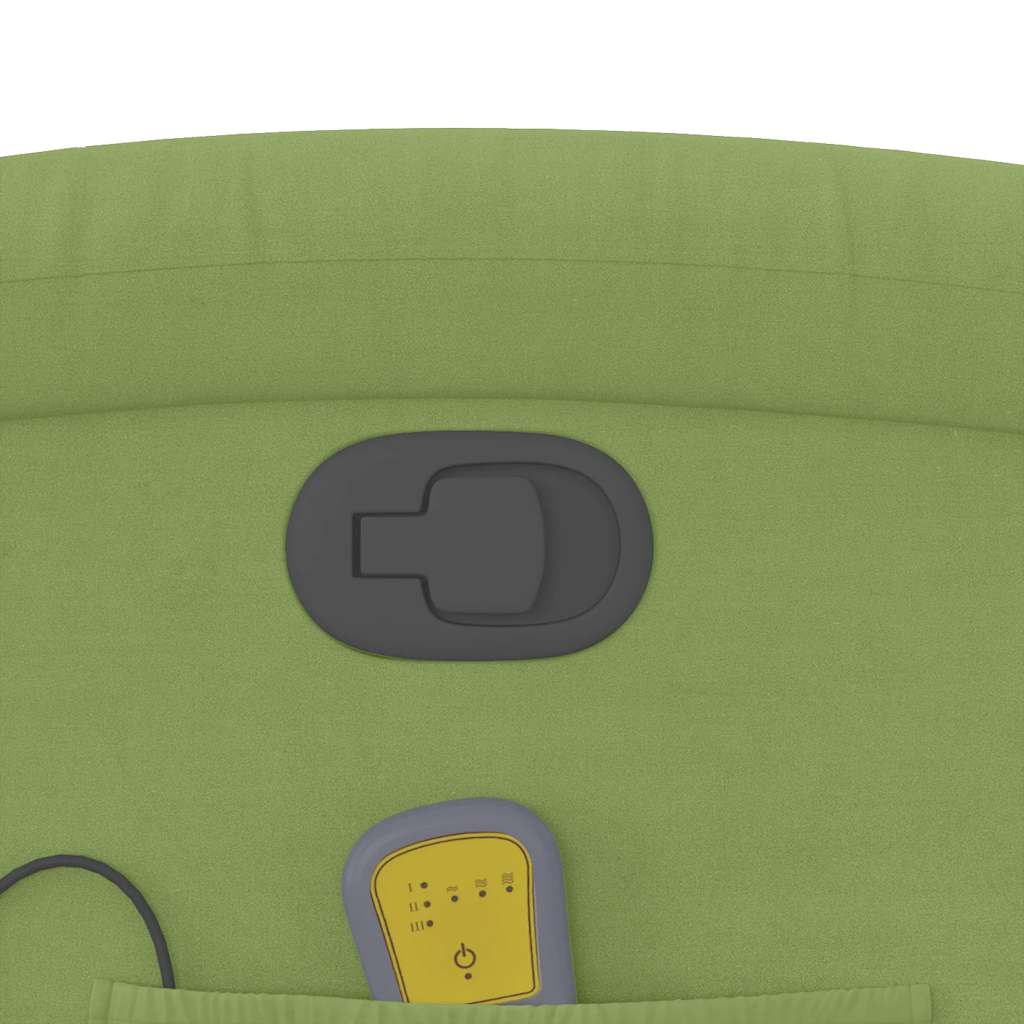 Πολυθρόνα Μασάζ Ανακλινόμενη με Ανύψωση Πράσινο Βελούδινη