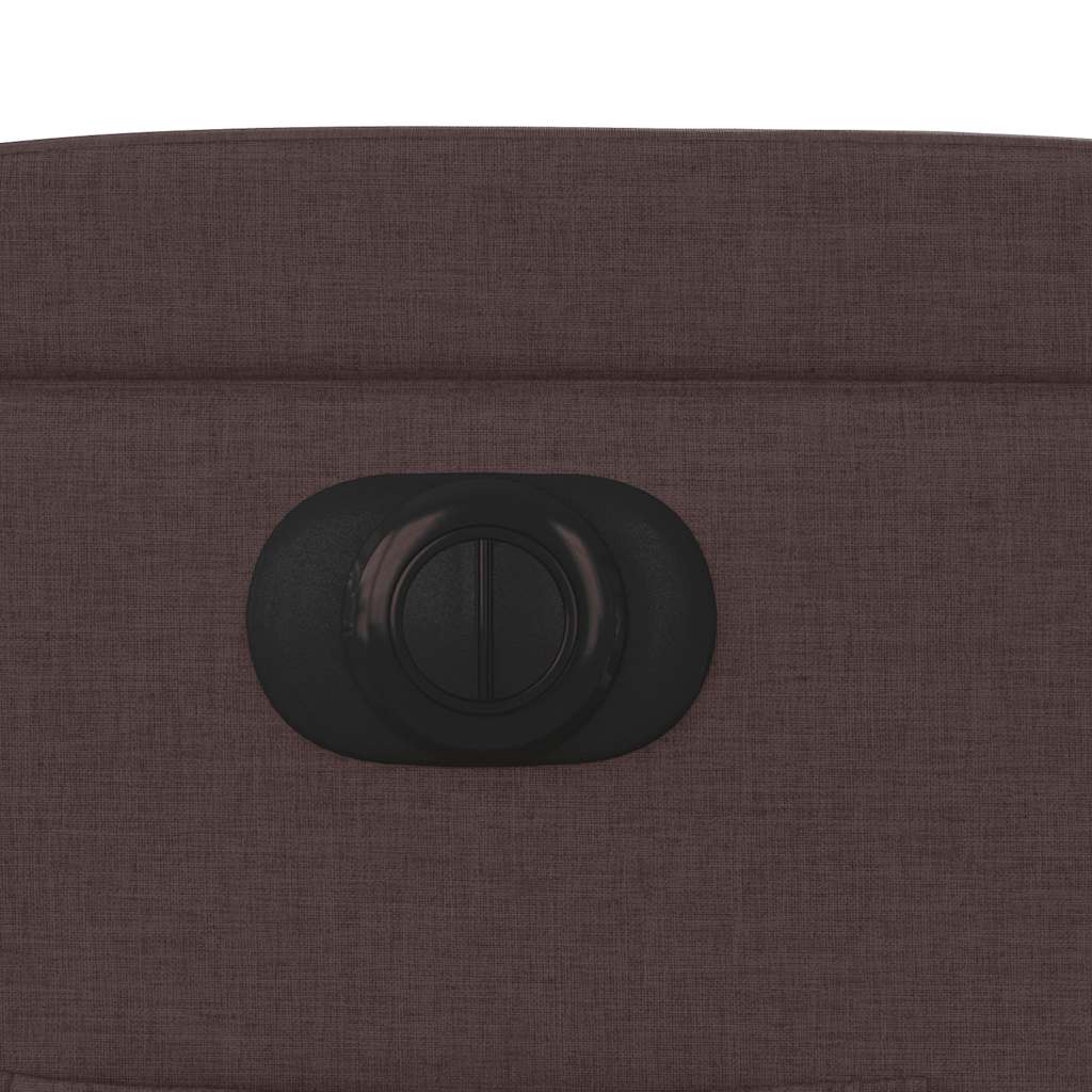 Πολυθρόνα Ανακλινόμενη Ηλεκτρική Σκούρο Καφέ Υφασμάτινη