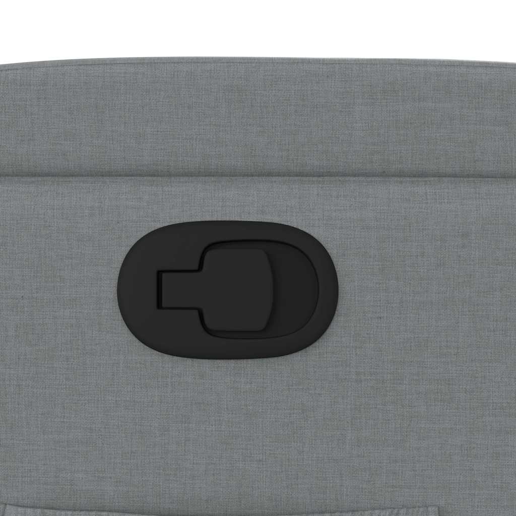 Πολυθρόνα Ανακλινόμενη με Ανύψωση Ανοιχτό Γκρι Υφασμάτινη