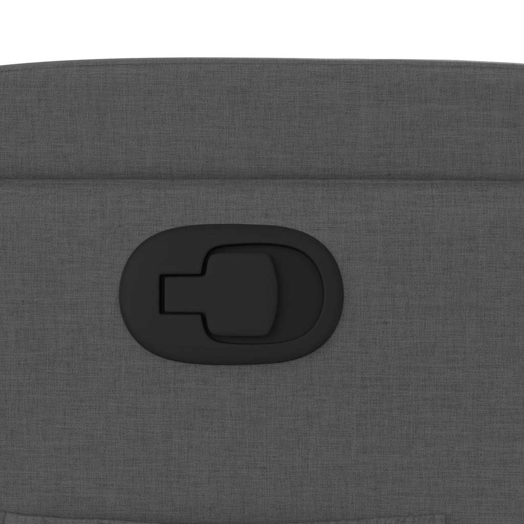 Πολυθρόνα Ανακλινόμενη με Ανύψωση Σκούρο Γκρι Υφασμάτινη