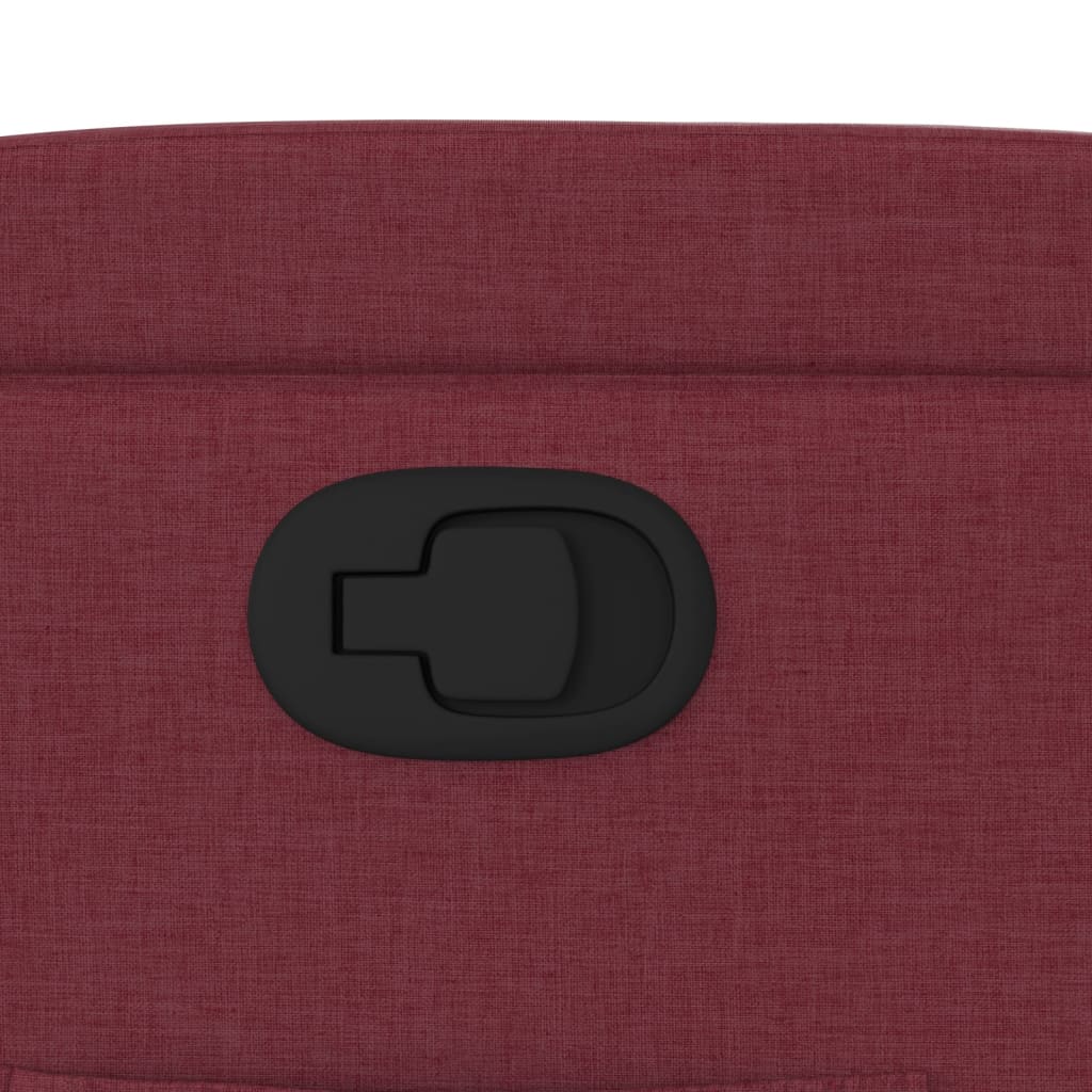 Πολυθρόνα Ανακλινόμενη με Ανύψωση Μπορντό Υφασμάτινη