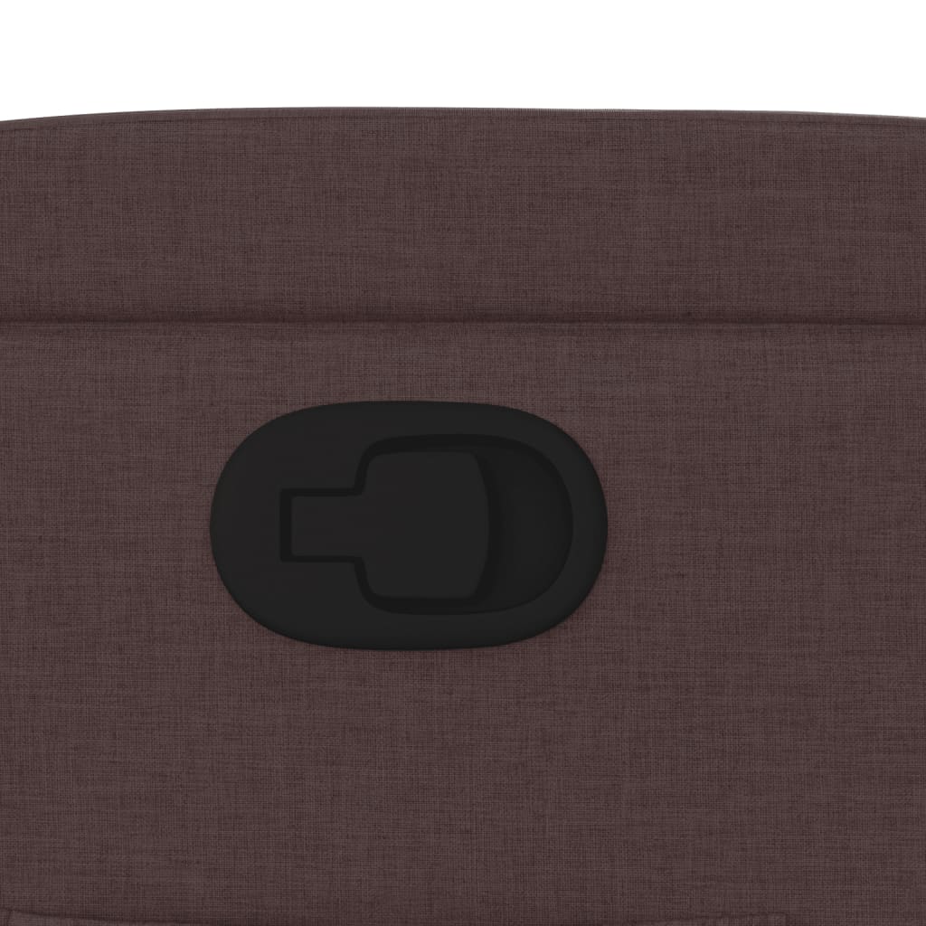 Πολυθρόνα Ανακλινόμενη με Ανύψωση Σκούρο Καφέ Υφασμάτινη