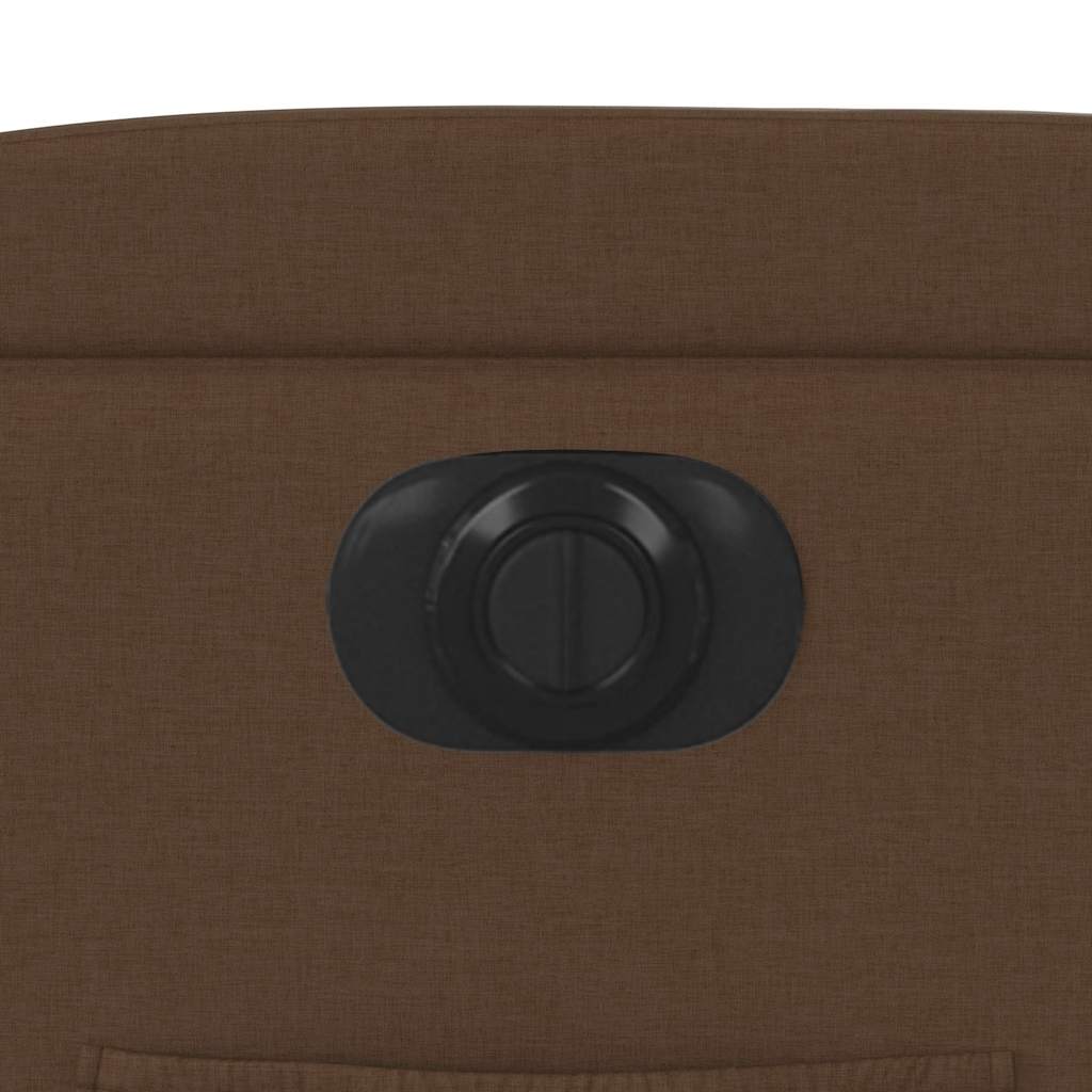 Πολυθρόνα Ανακλινόμενη Ηλεκτρική Καφέ Υφασμάτινη