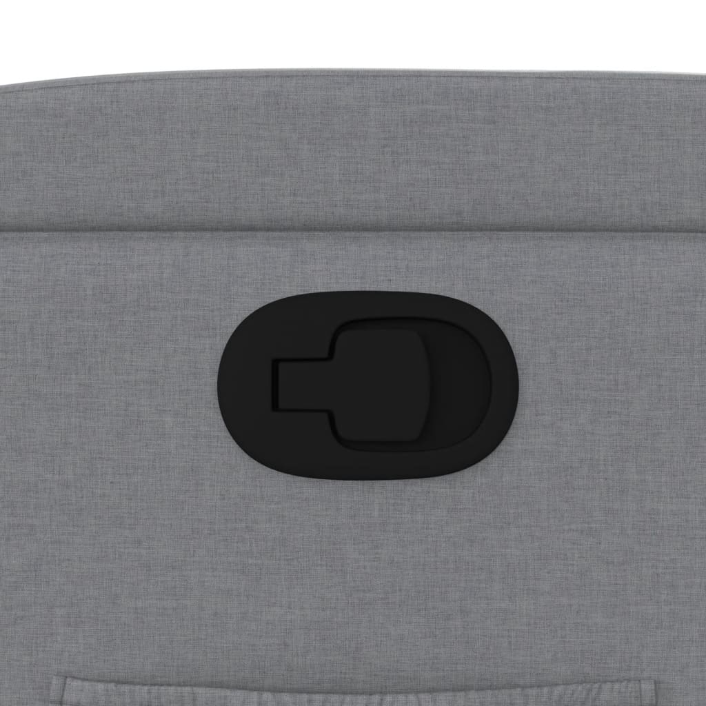 Πολυθρόνα Ανακλινόμενη με Ανύψωση Ανοιχτό Γκρι Υφασμάτινη