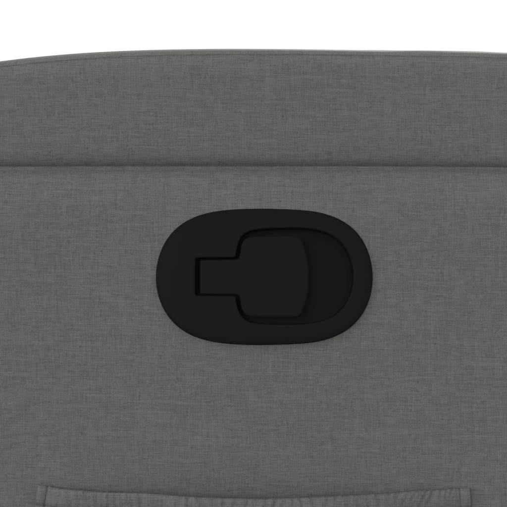 Πολυθρόνα Ανακλινόμενη με Ανύψωση Σκούρο Γκρι Υφασμάτινη - Pakobazaar