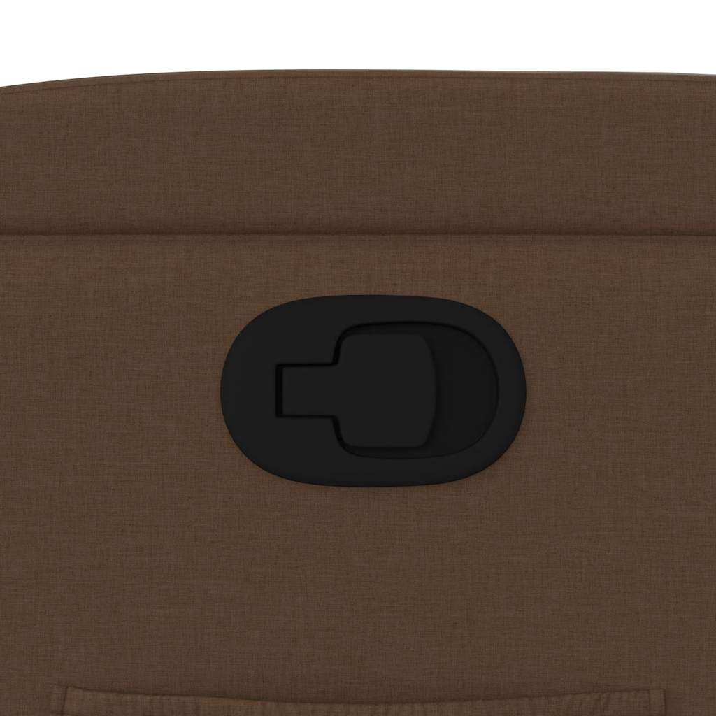 Πολυθρόνα Ανακλινόμενη με Ανύψωση Καφέ Υφασμάτινη