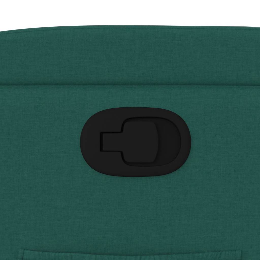 Πολυθρόνα Ανακλινόμενη με Ανύψωση Σκούρο Πράσινη Υφασμάτινη - Pakobazaar