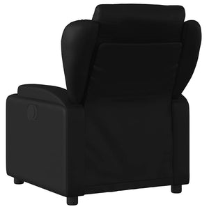Πολυθρόνα Μασάζ Ανακλινόμενη Ηλεκτρική Μαύρη Συνθετικό Δέρμα - Pakobazaar