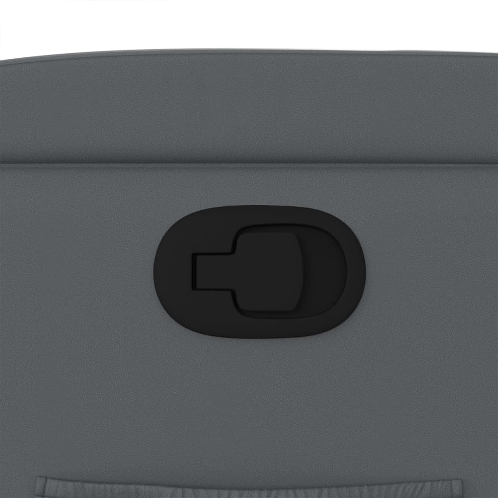 Πολυθρόνα Ανακλινόμενη με Ανύψωση Γκρι Συνθετικό Δέρμα