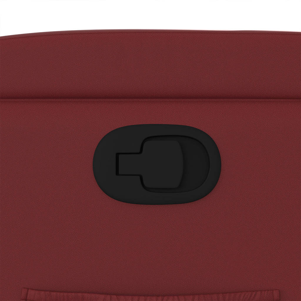 Πολυθρόνα Ανακλινόμενη με Ανύψωση Μπορντό Συνθετικό Δέρμα