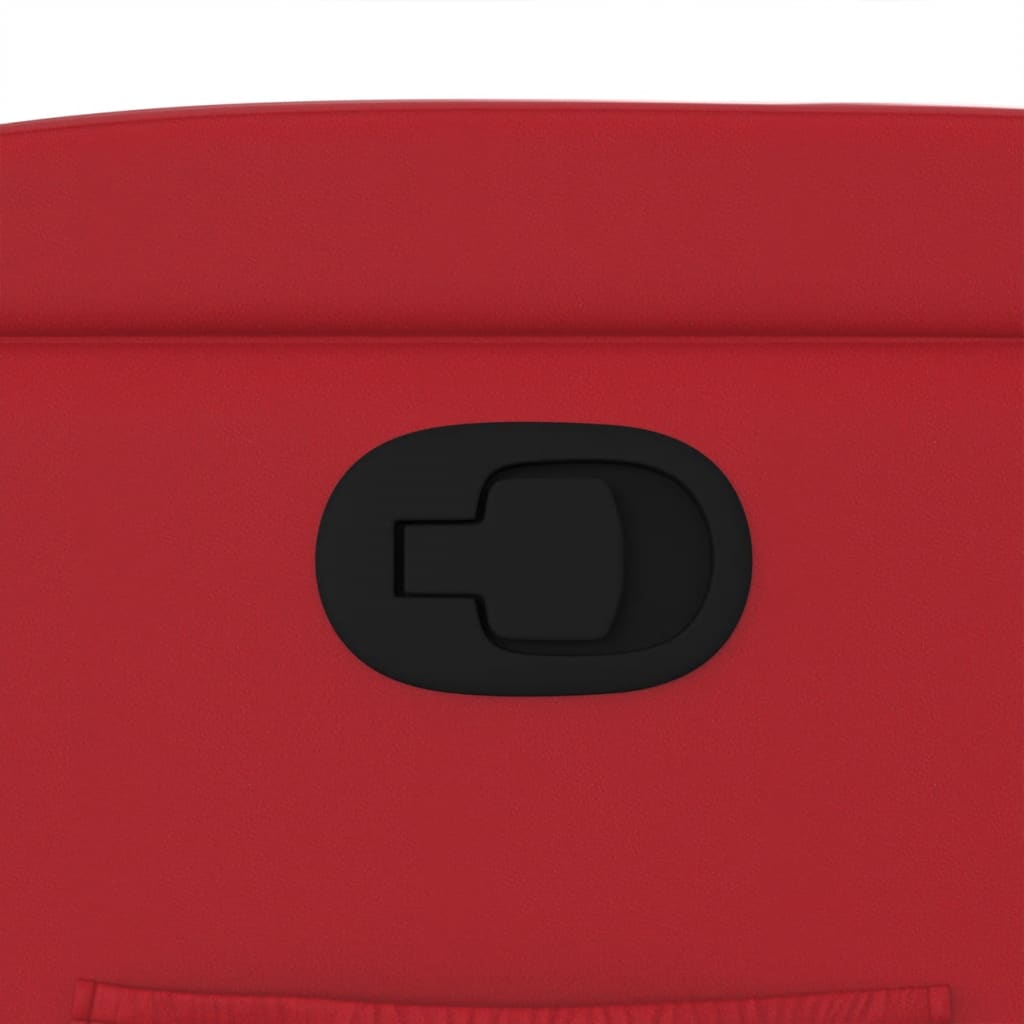 Πολυθρόνα Ανακλινόμενη με Ανύψωση Κόκκινη από Συνθετικό Δέρμα