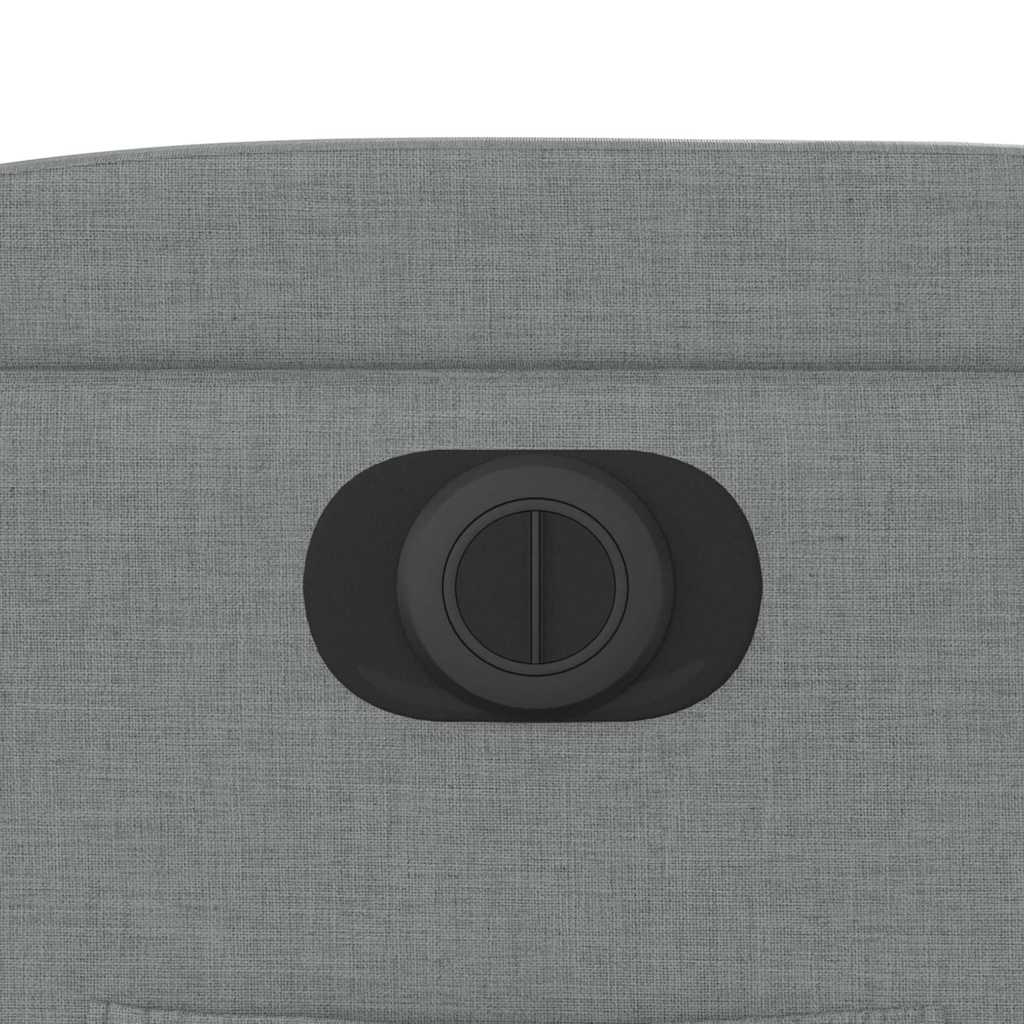 Πολυθρόνα Ανακλινόμενη Ηλεκτρική Ανοιχτό Γκρι Υφασμάτινη