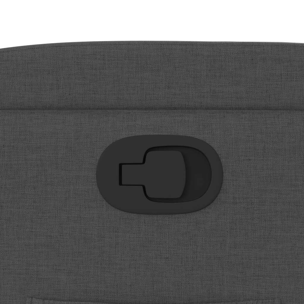 Πολυθρόνα Ανακλινόμενη με Ανύψωση Σκούρο Γκρι Υφασμάτινη - Pakobazaar