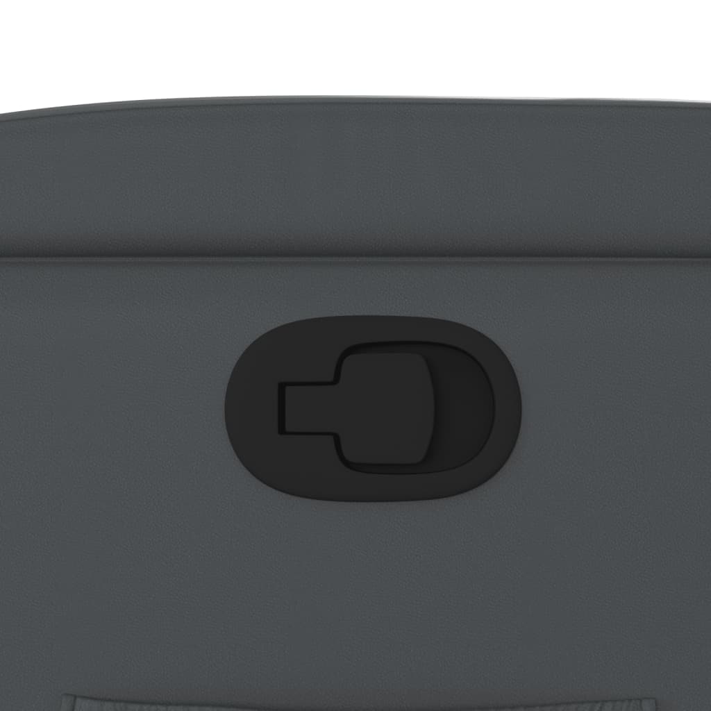 Πολυθρόνα Ανακλινόμενη με Ανύψωση Γκρι Συνθετικό Δέρμα