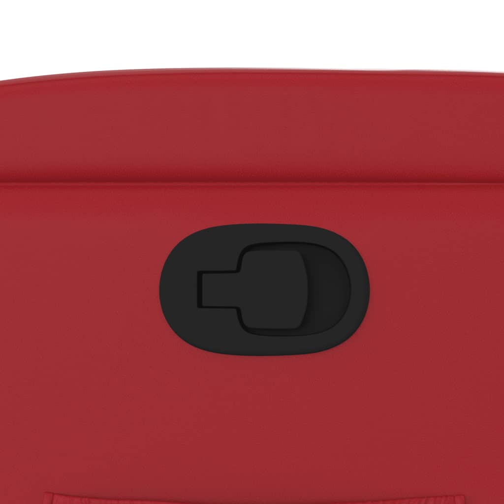 Πολυθρόνα Ανακλινόμενη με Ανύψωση Κόκκινη από Συνθετικό Δέρμα