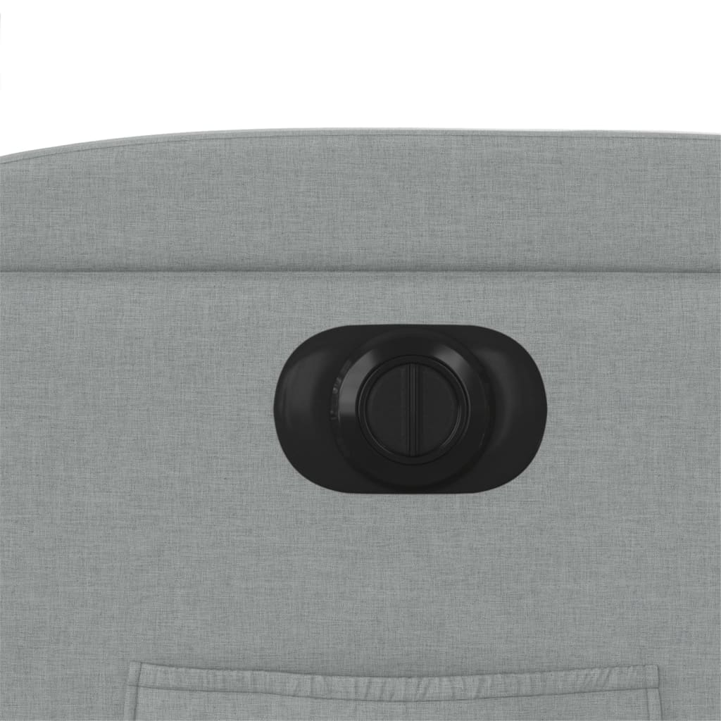 Πολυθρόνα Ανακλινόμενη Ηλεκτρική Ανοιχτό Γκρι Υφασμάτινη