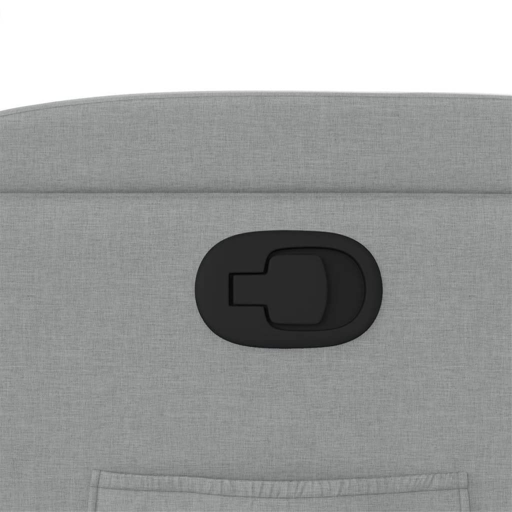 Πολυθρόνα Ανακλινόμενη με Ανύψωση Ανοιχτό Γκρι Υφασμάτινη