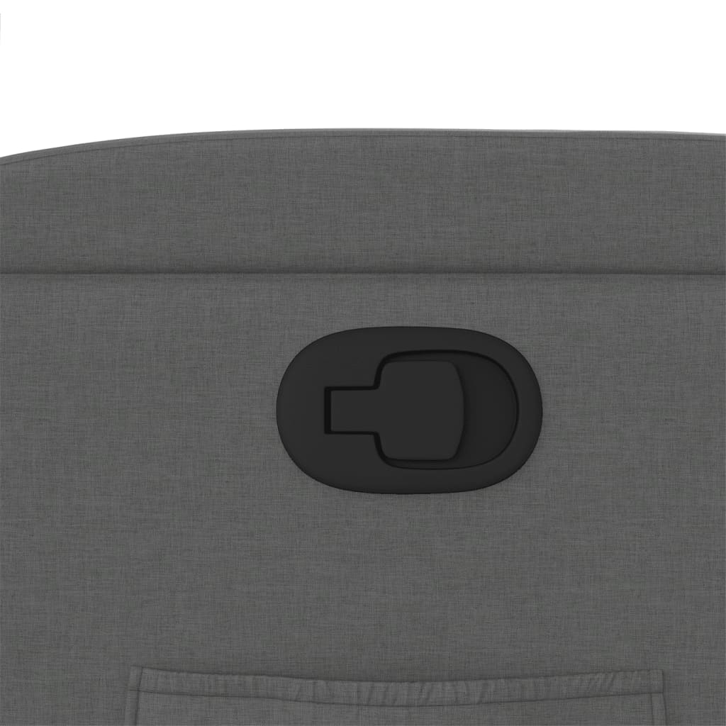 Πολυθρόνα Ανακλινόμενη με Ανύψωση Σκούρο Γκρι Υφασμάτινη