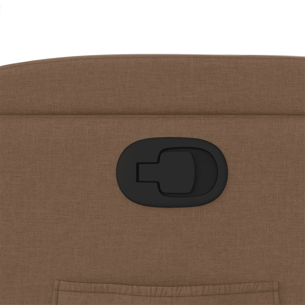 Πολυθρόνα Ανακλινόμενη με Ανύψωση Καφέ Υφασμάτινη