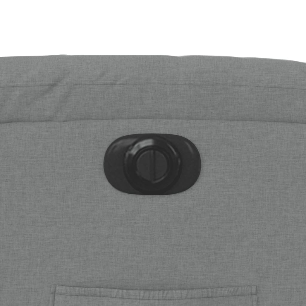 Πολυθρόνα Ανακλινόμενη Ηλεκτρική Ανοιχτό Γκρι Υφασμάτινη