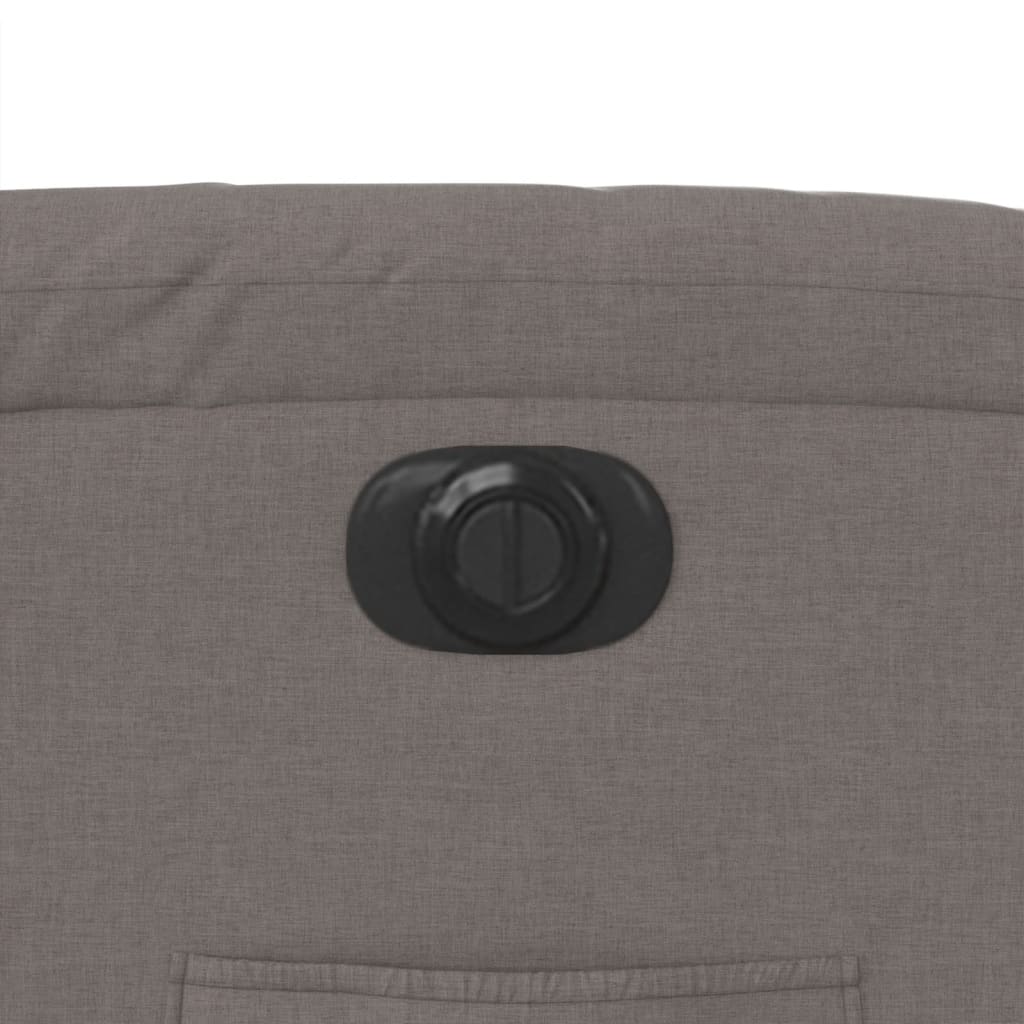 Πολυθρόνα Ανακλινόμενη Ηλεκτρική Taupe Υφασμάτινη