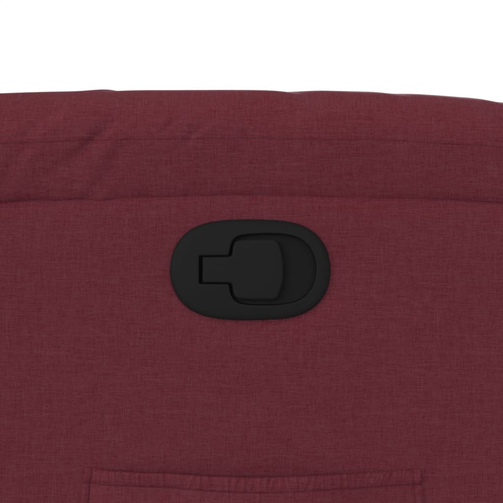 Πολυθρόνα Ανακλινόμενη με Ανύψωση Μπορντό Υφασμάτινη