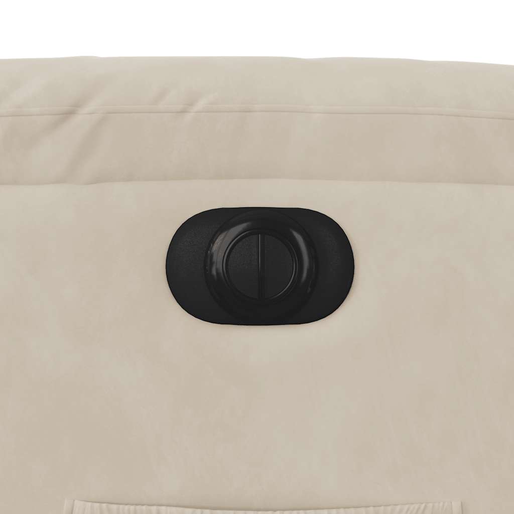 Πολυθρόνα Ηλεκτρική Ανακλινόμενη Μπεζ Ύφασμα Μικροϊνών