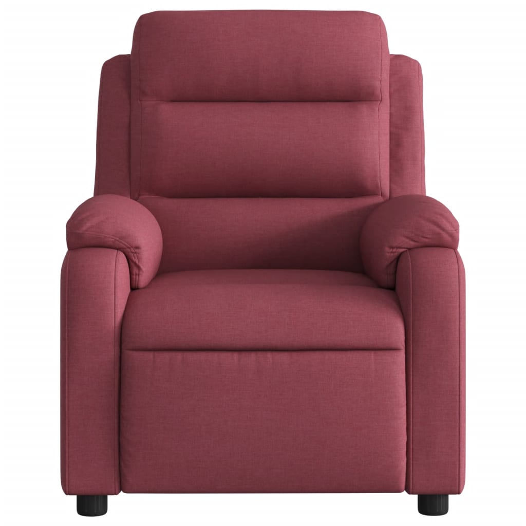 Πολυθρόνα Ανακλινόμενη Ηλεκτρική Μπορντό Υφασμάτινη - Pakobazaar