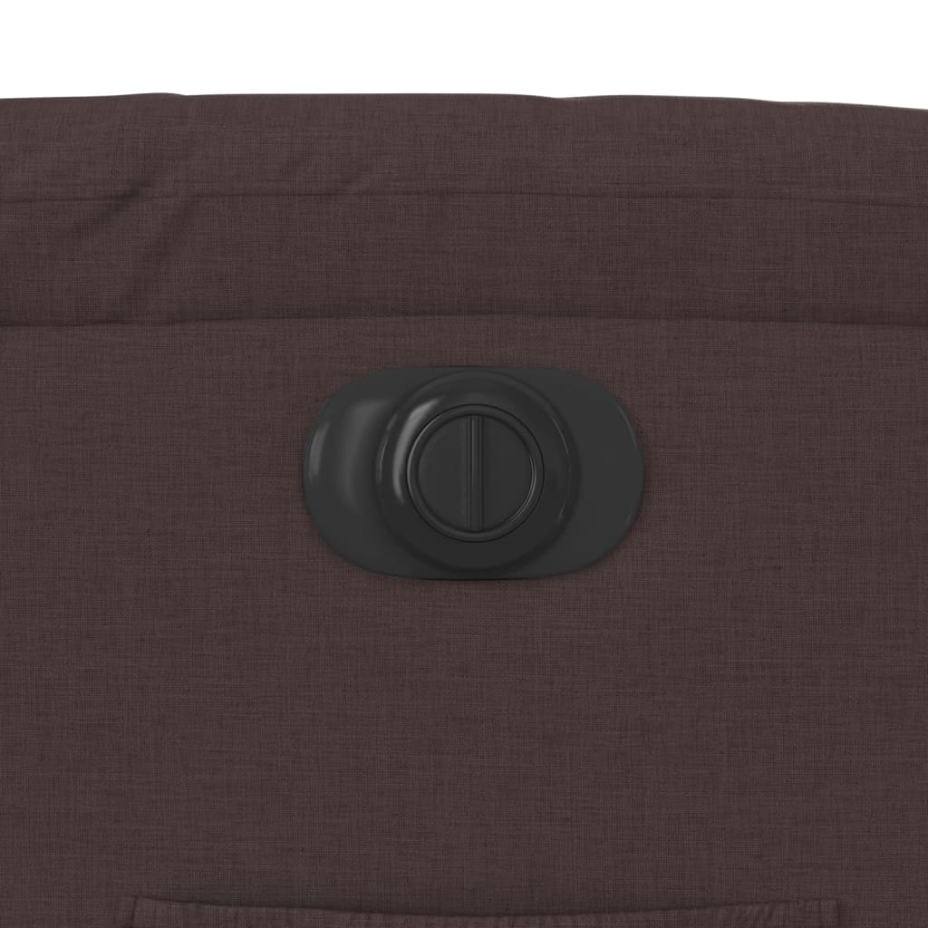 Πολυθρόνα Ανακλινόμενη Ηλεκτρική Σκούρο Καφέ Υφασμάτινη