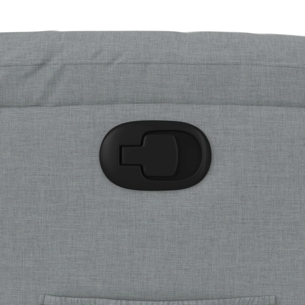 Πολυθρόνα Ανακλινόμενη με Ανύψωση Ανοιχτό Γκρι Υφασμάτινη