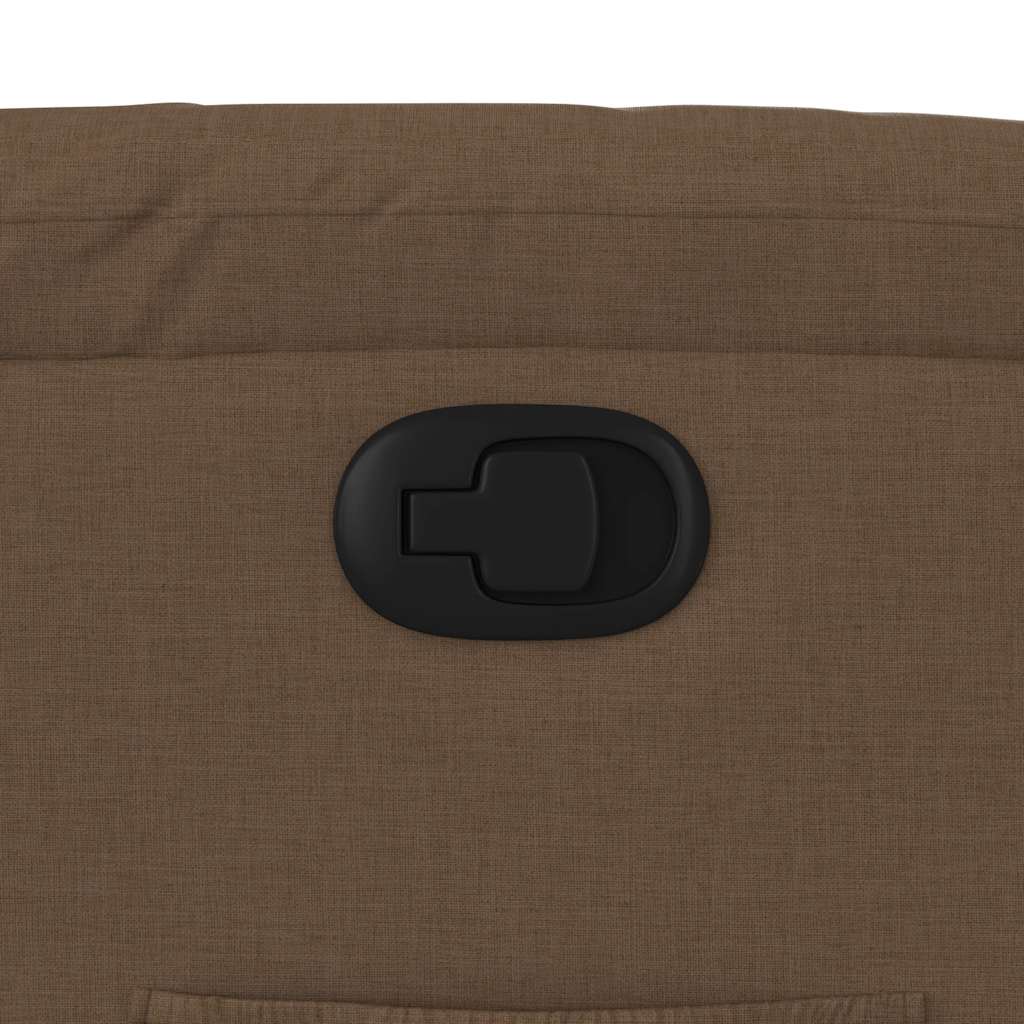 Πολυθρόνα Ανακλινόμενη με Ανύψωση Καφέ Υφασμάτινη - Pakobazaar