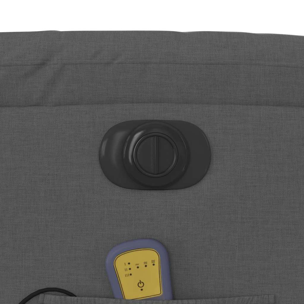 Πολυθρόνα Μασάζ Ηλεκ. Ανακλινόμενη Ανύψωση Σκ. Γκρι Υφασμάτινη