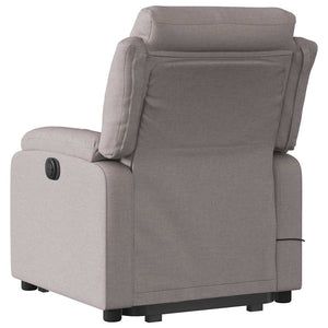 Πολυθρόνα Μασάζ Ηλεκτρική Ανακλ.Taupe Υφασμάτινη