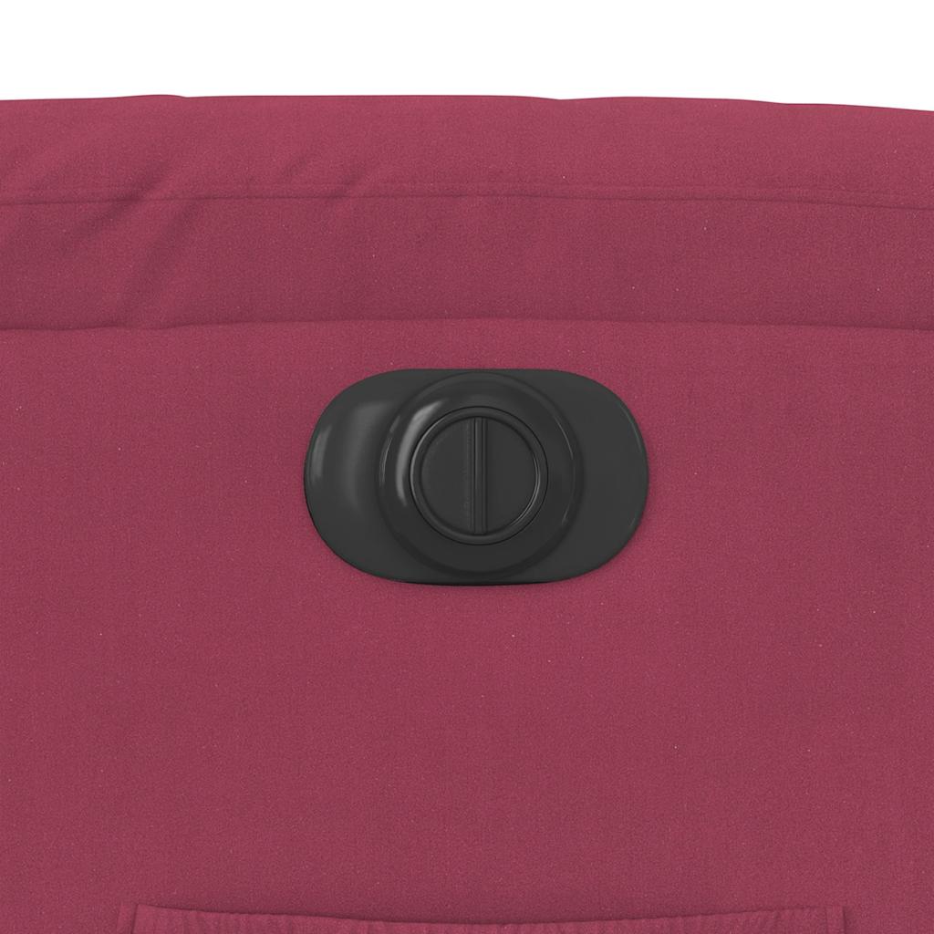 Πολυθρόνα Ανακλινόμενη Ηλεκτρική Μπορντό Βελούδινη