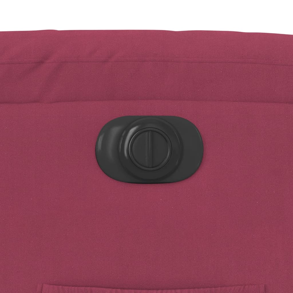 Πολυθρόνα Ηλεκτρική Ανακλ. Μπορντό Βελούδινη