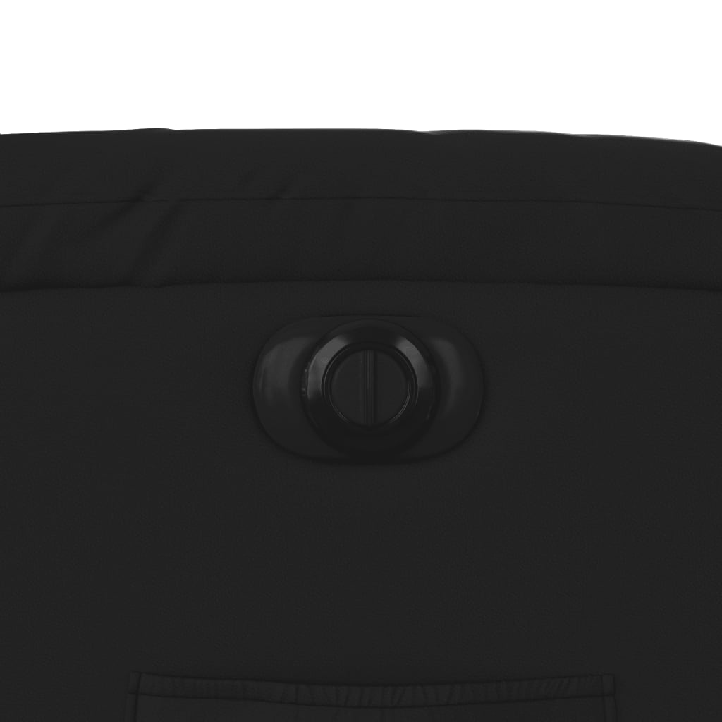 Πολυθρόνα Ανακλινόμενη Ηλεκτρική Μαύρη από Συνθετικό Δέρμα