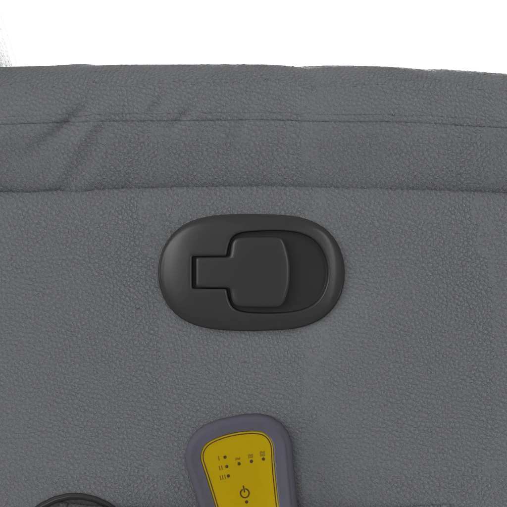 Πολυθρόνα Μασάζ Ανακλινόμενη με Ανύψωση Γκρι Συνθετικό Δέρμα - Pakobazaar