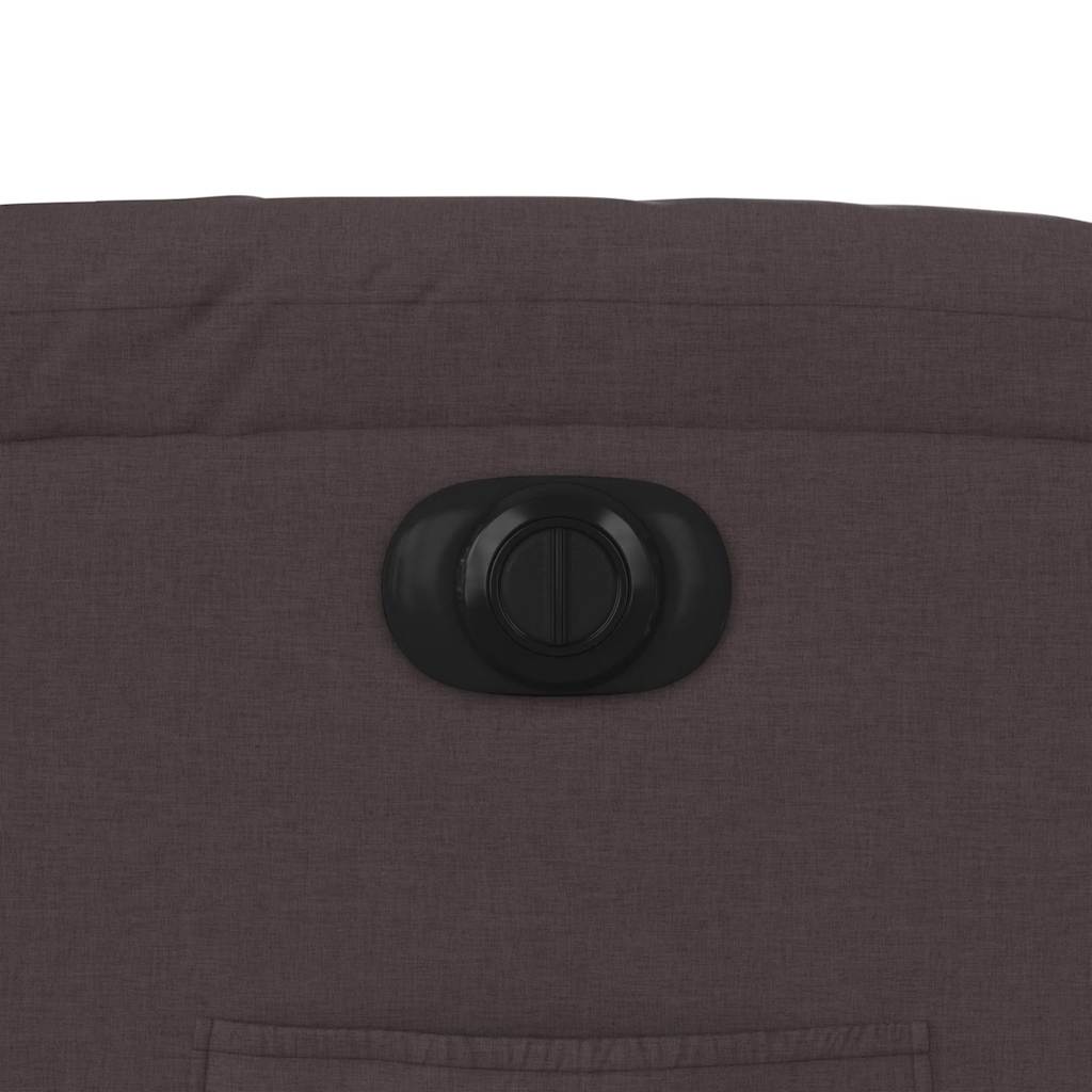 Πολυθρόνα Ανακλινόμενη Ηλεκτρική Σκούρο Καφέ Υφασμάτινη