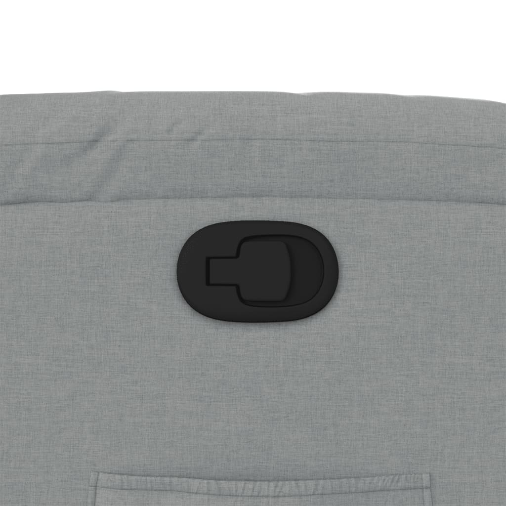 Πολυθρόνα Ανακλινόμενη με Ανύψωση Ανοιχτό Γκρι Υφασμάτινη