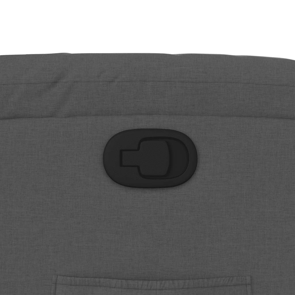 Πολυθρόνα Ανακλινόμενη με Ανύψωση Σκούρο Γκρι Υφασμάτινη