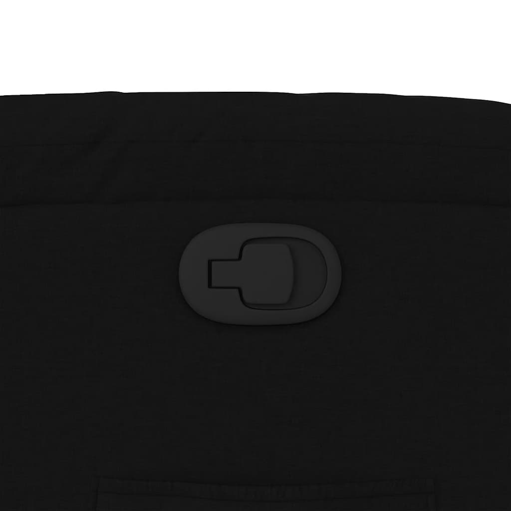 Πολυθρόνα Ανακλινόμενη με Ανύψωση Μαύρη Υφασμάτινη